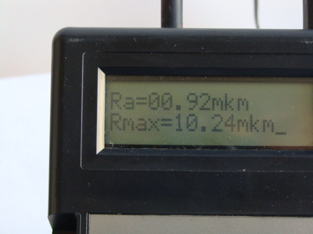Измеритель шероховатости, профилометр ПМА-50Д.  Результаты измерения шероховатости,  параметрвы Ra  и   R max