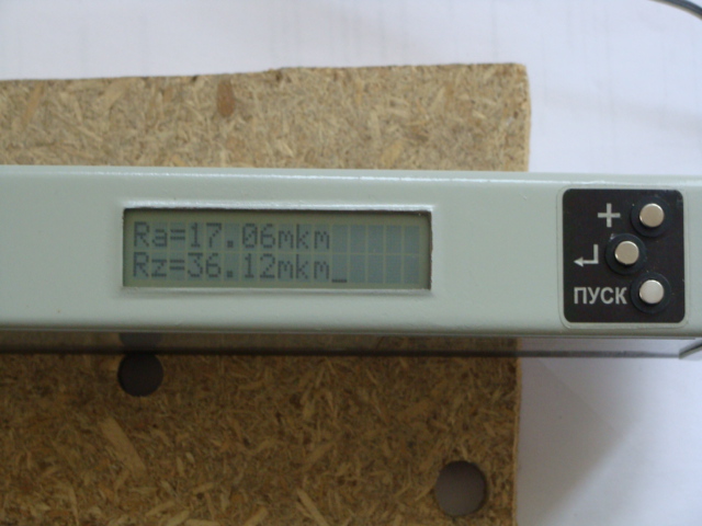 Прибор для измерения шероховатости древесины, фанеры, шпона, профилометр ПМД2-100. Измерение шероховатости древесных материалов. Параметры шероховатости древесностружечной плиты  Ra и  Rz